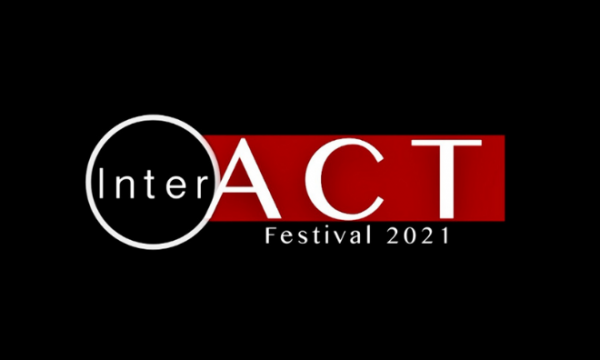 Text saying "InterACT Festival 2021" on a plainback background