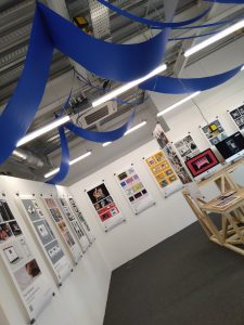 Photo of a Northern School of Art exhibition.