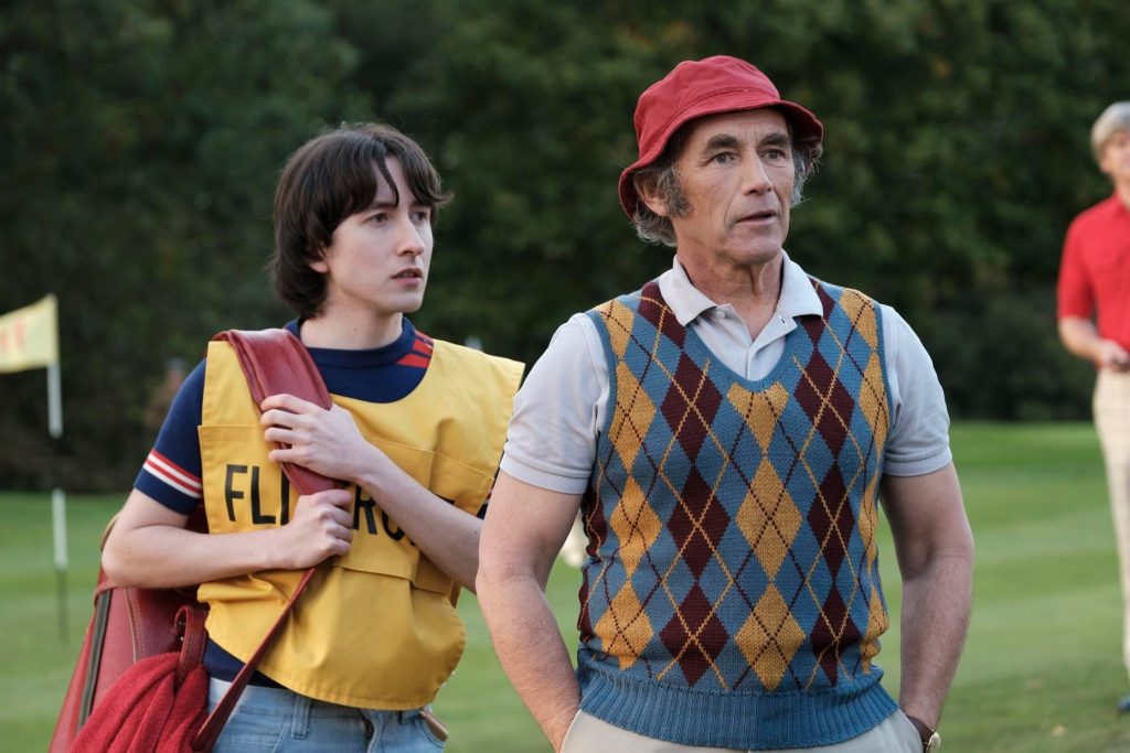Mark Rylance in a golfers vest