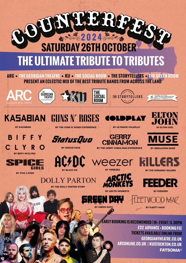 Promotional poster for Counterfest festival 2024, lineup details below.