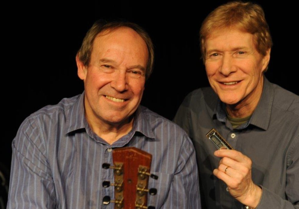 Paul Jones and Dave Kelly, one is holding a guitar