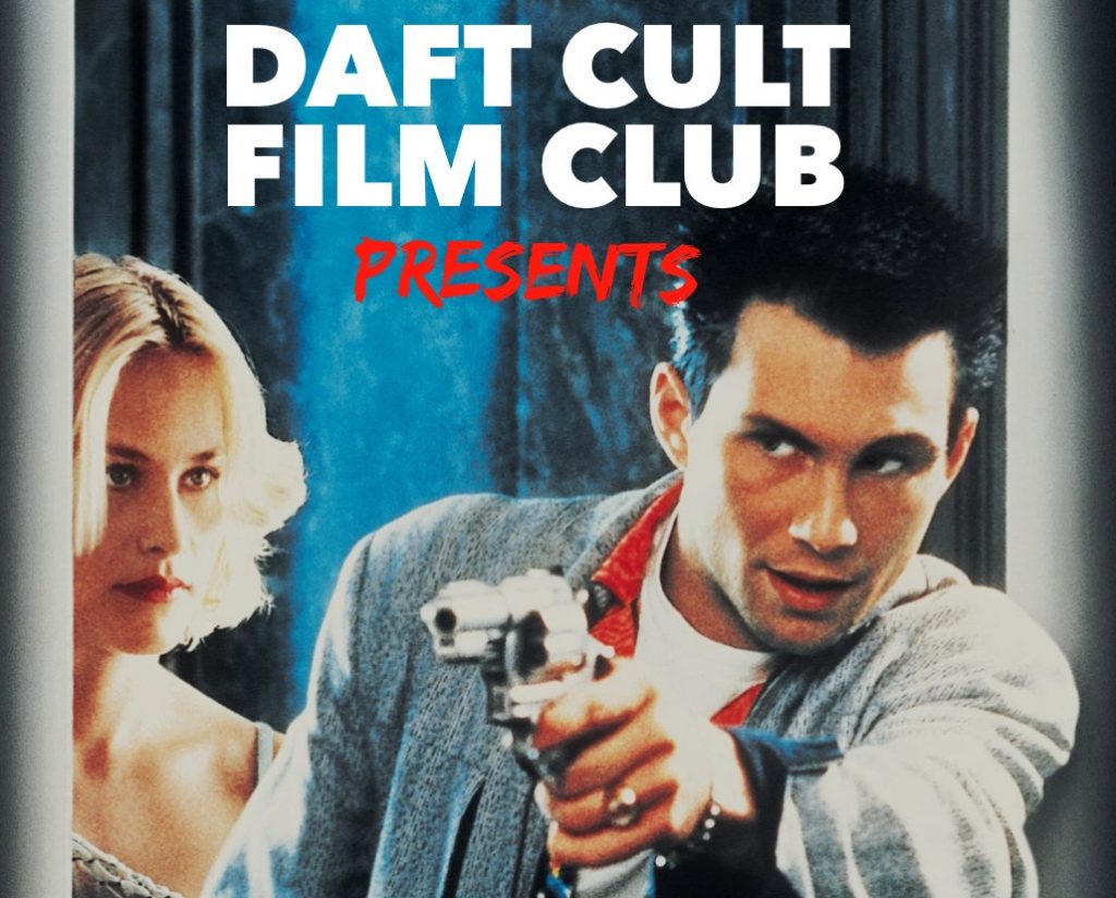 Image from the film True Romance with branding from daft cult film club.