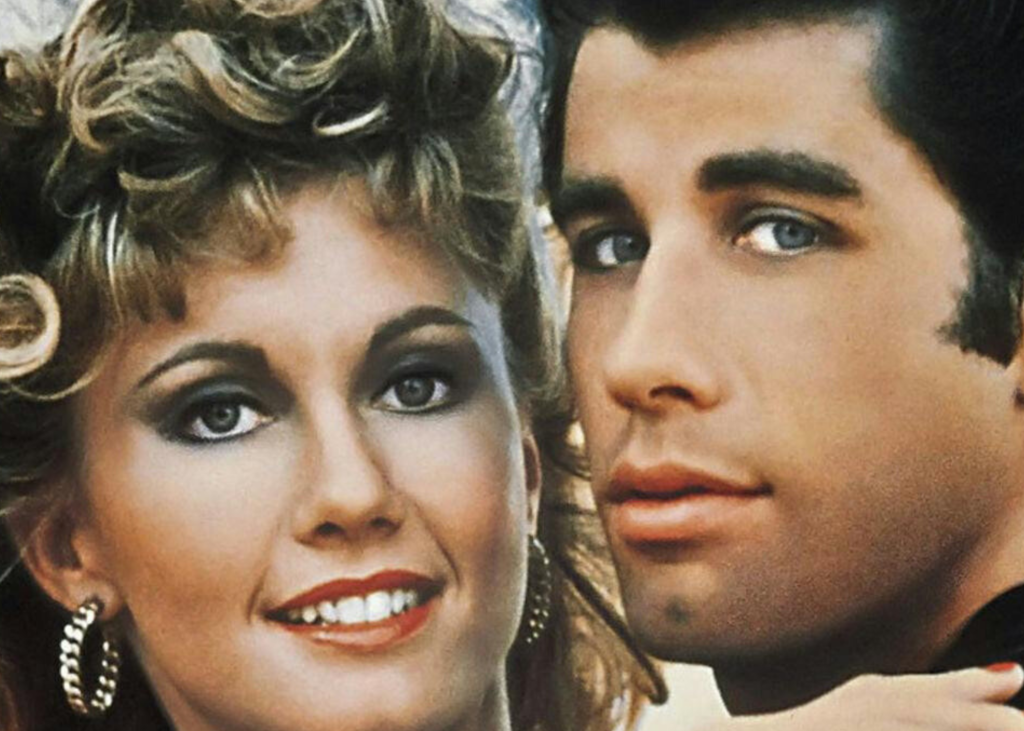 Olivia Newton-John and John Travolta